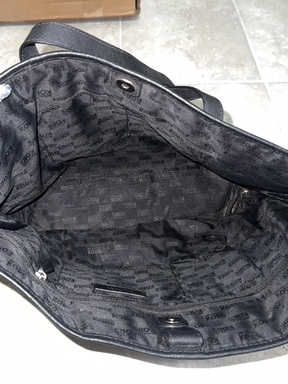 Michael Kors Black Tote - Picture 3 of 6